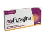Opakowanie Neo-Furaginy 50 mg, leku stosowanego w leczeniu zakażeń dróg moczowych. W ciąży należy stosować ostrożnie.